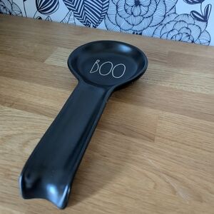 Rae Dunn Artisan Collection Black Spoon Rest